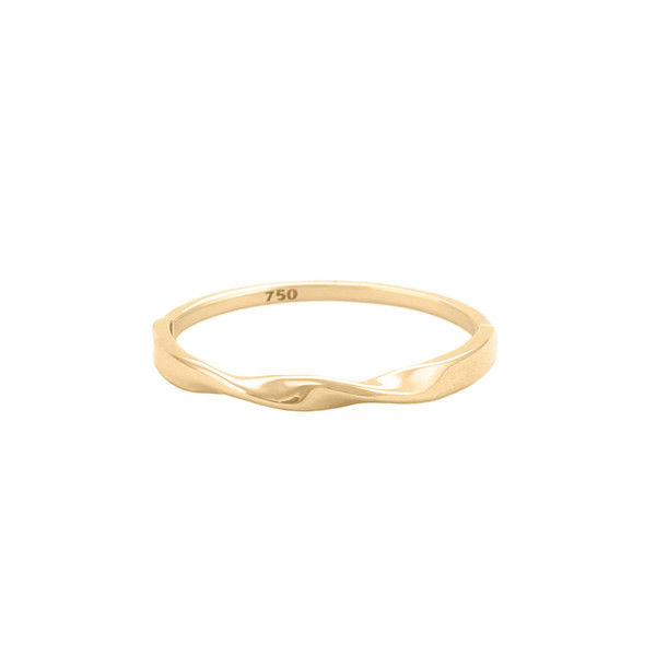 انگشتر طلا 18 عیار زنانه بان گالری مدل نوا سایز 53