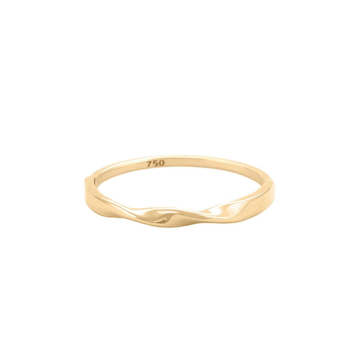 انگشتر طلا 18 عیار زنانه بان گالری مدل نوا سایز 53 -  - 1