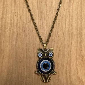 گردنبند زنانه مدل جغد چشم نظر