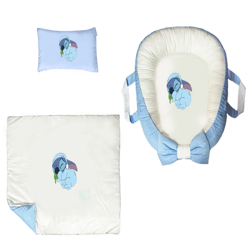 سرویس خواب سه تکه نوزاد ناریکو مدل گارد محافظ دار طرح کارتون لیلو استیج کد 0128