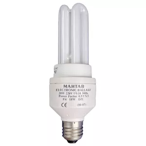 لامپ کم مصرف 20 وات مهتاب مدل 3 یو پایه E27