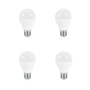 لامپ 12 وات پارس شعاع طوس مدل LED12 حبابی پایه E27 بسته 4 عددی