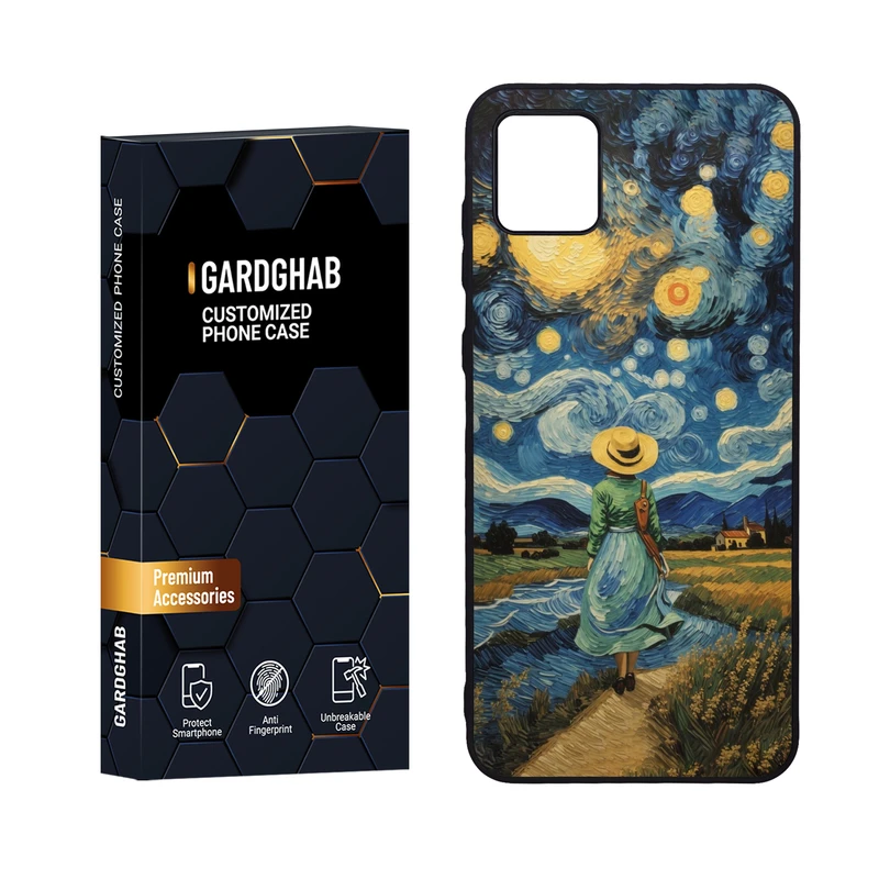 کاور گارد قاب مدل دورژله ای هنری مناسب برای گوشی موبایل سامسونگ Galaxy A04 4G