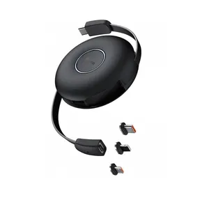 کابل تبدیل USB-C به USB-C/MICROUSB/لایتنینگ باسئوس مدل CAMLC-01 طول 1 متر