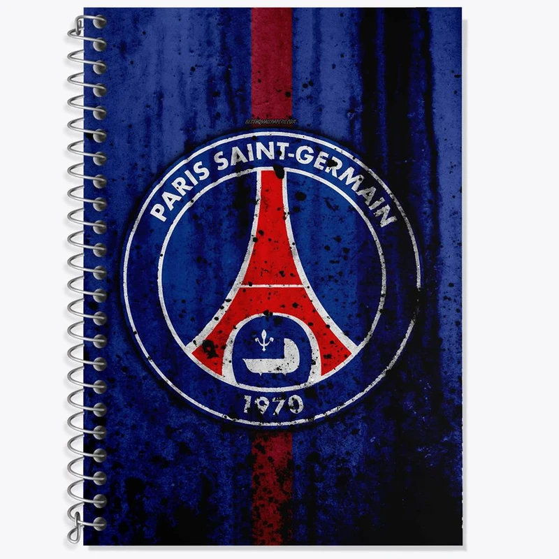 دفتر زبان 50 برگ خندالو مدل دو خط طرح باشگاه پاری سن ژرمن کد 26869