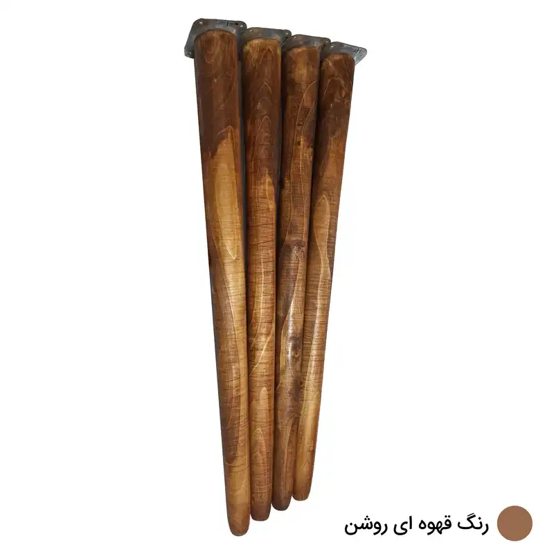 پایه میز مدل چوبی مخروطی کد 70-D1 بسته 4 عددی
