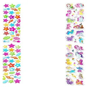 استیکر کودک طرح ستاره و یونیکورن کد Aru111 مجموعه 2 عددی 