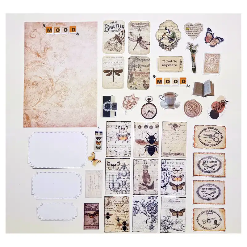 کارت پستال مدل MOOD بولت ژورنال و اسکرپ بوک