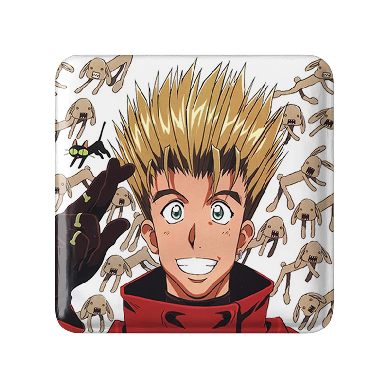 پیکسل خندالو طرح وش و کورونکو انیمه تریگان (Trigun) مدل مربعی کد 36266