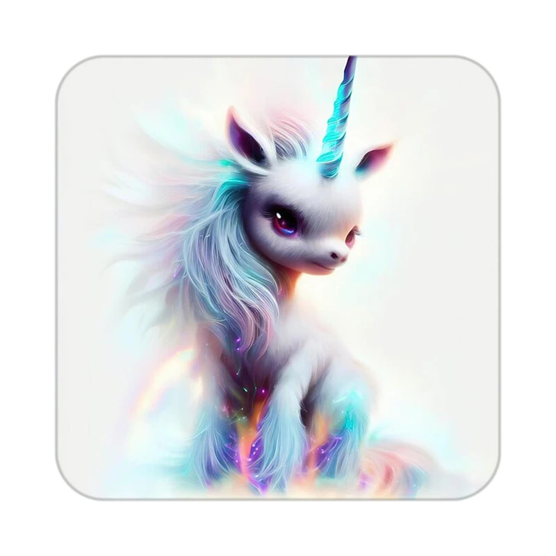 زیر لیوانی کاکتی طرح اسب تک شاخ و یونیکورن مدل mp32790