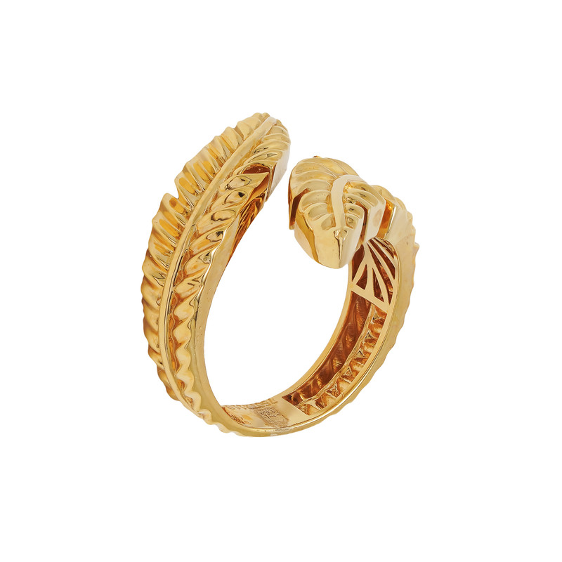 انگشتر طلا 18 عیار زنانه لاوین مدل پر سایز 55