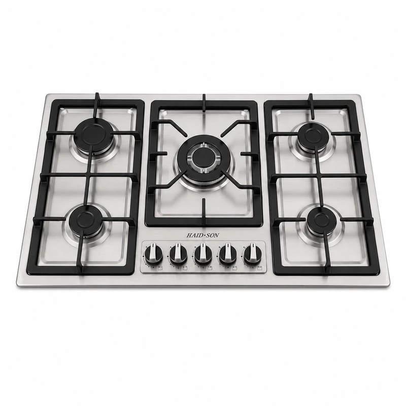 اجاق گاز صفحه‌ای پنج شعله هاید وان پلاس سان مدل HS-GSS 3040