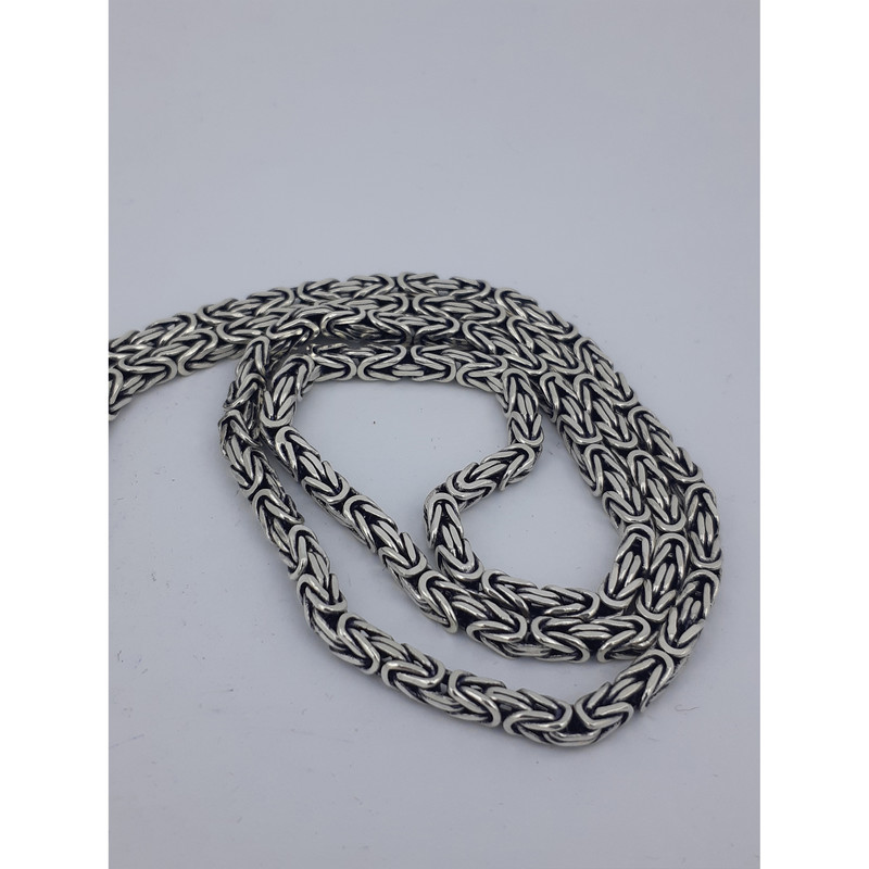 زنجیر نقره مردانه مدل ماری کد MARI34.85