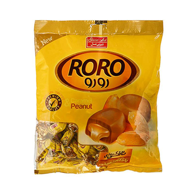 تافی کره ای بادام زمینی رورو شیرین عسل - 800 گرم 