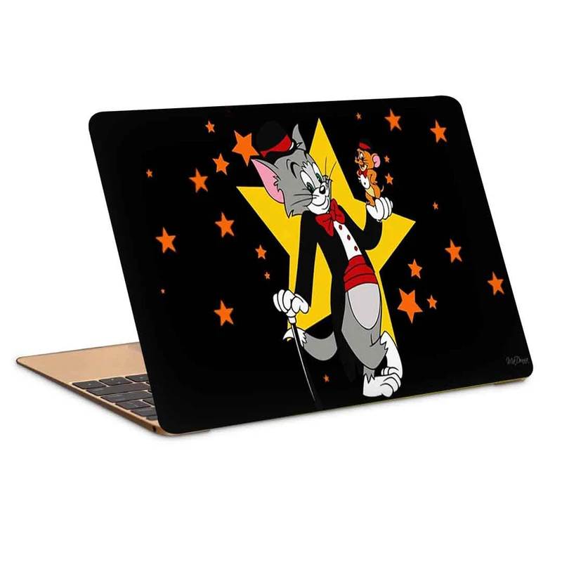 استیکر لپ تاپ مدل tom&jerry2 کد c-940 مناسب برای لپ تاپ 15.6 اینچ