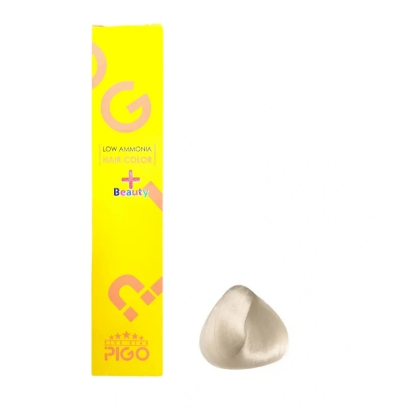 رنگ مو پیگو شماره 12.15 مدل پلاس بیوتی حجم 105میلی لیتر رنگ سوپر پلاتینه بژ عروسکی 