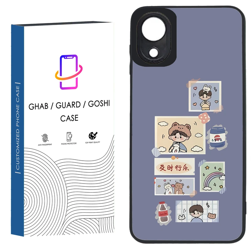 کاور قاب گارد گوشی طرح دخترانه کد 12 - tpu مناسب برای گوشی موبایل سامسونگ Galaxy A03 Core