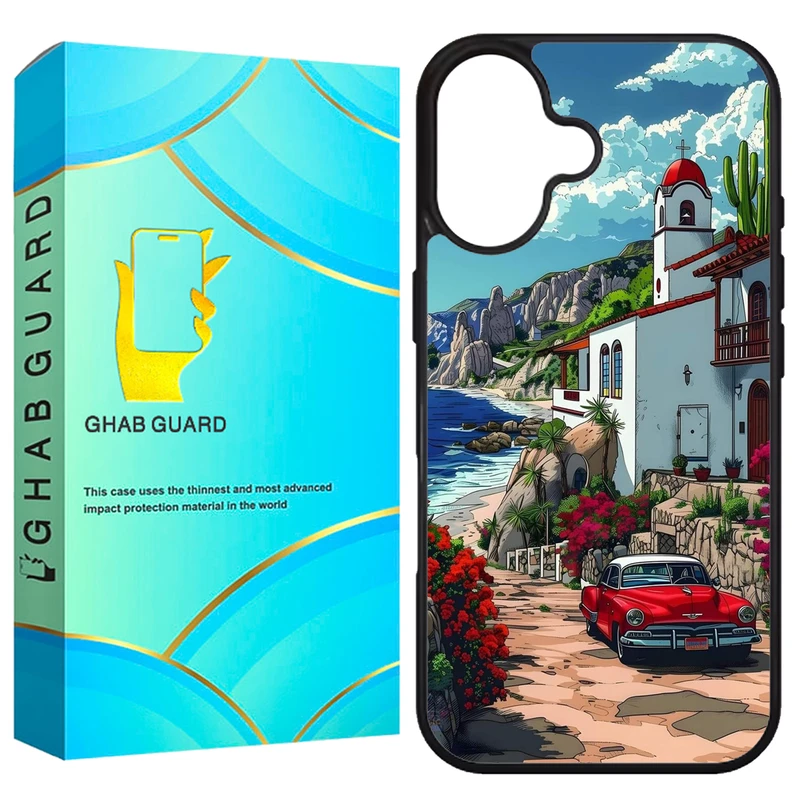 کاور قاب گارد طرح ماشین مدل G16PL مناسب برای گوشی موبایل اپل iPhone 16 Plus