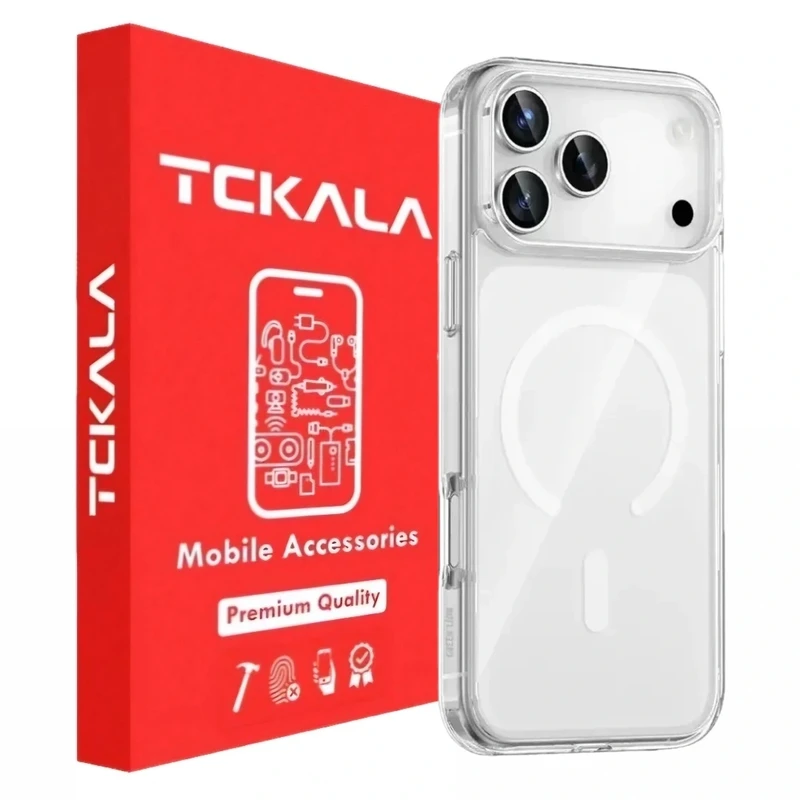 کاور تیسیکالا مدل مگسیف کریستالی مناسب برای گوشی موبایل اپل IPhone 17 Pro Max