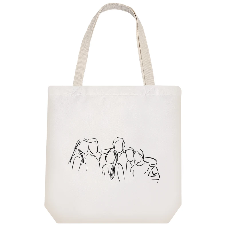 ساک خرید پارچه ای خندالو طرح Friends مدل توت بگ کد 6647