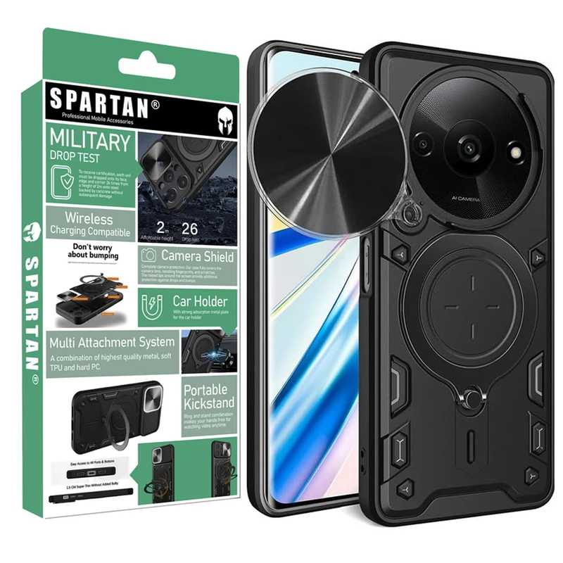 کاور اسپارتان مدل Magnet Ring مناسب برای گوشی موبایل شیائومی Redmi A3 2024