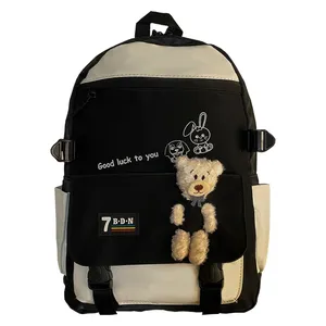 کوله پشتی مدرسه مدل عروسکی خرسی