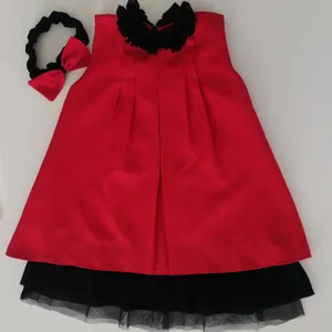 ست پیراهن و تل مو دخترانه مدل f1232