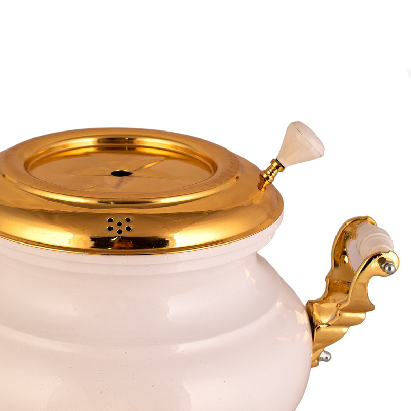 سماور گازی مدل a2 عدسی سفیدمات گنجایش 4 لیتر