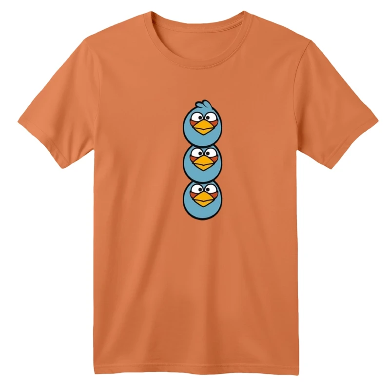 تی‌شرت آستین کوتاه لانگ بچگانه مدل انگری بردز