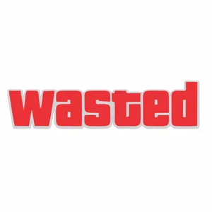 برچسب بدنه خودرو ونگارد طرح wasted کد ba01
