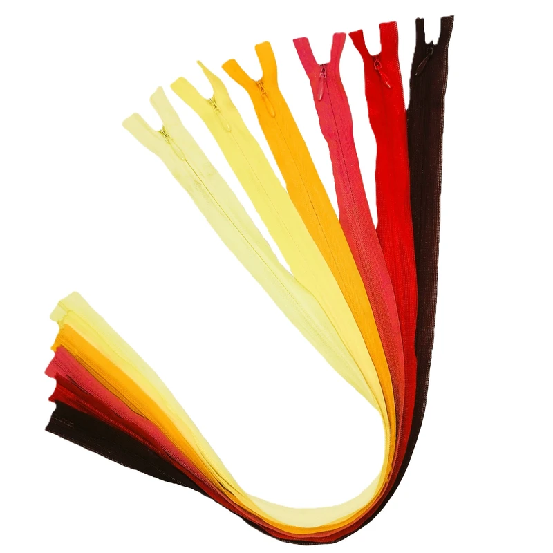 زیپ مدل مخفی کد 50cm مجموعه 6 عددی