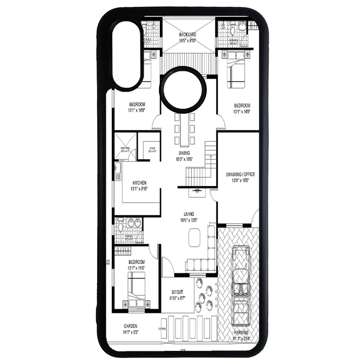 کاور طرح نقشه مناسب برای گوشی موبایل آنر 10 lite