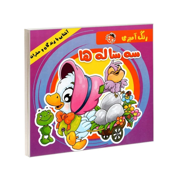 کتاب رنگ آمیزی سه ساله ها (آشنایی با پرندگان و حشرات) اثر علیرضا مومنی انتشارات بهدیس