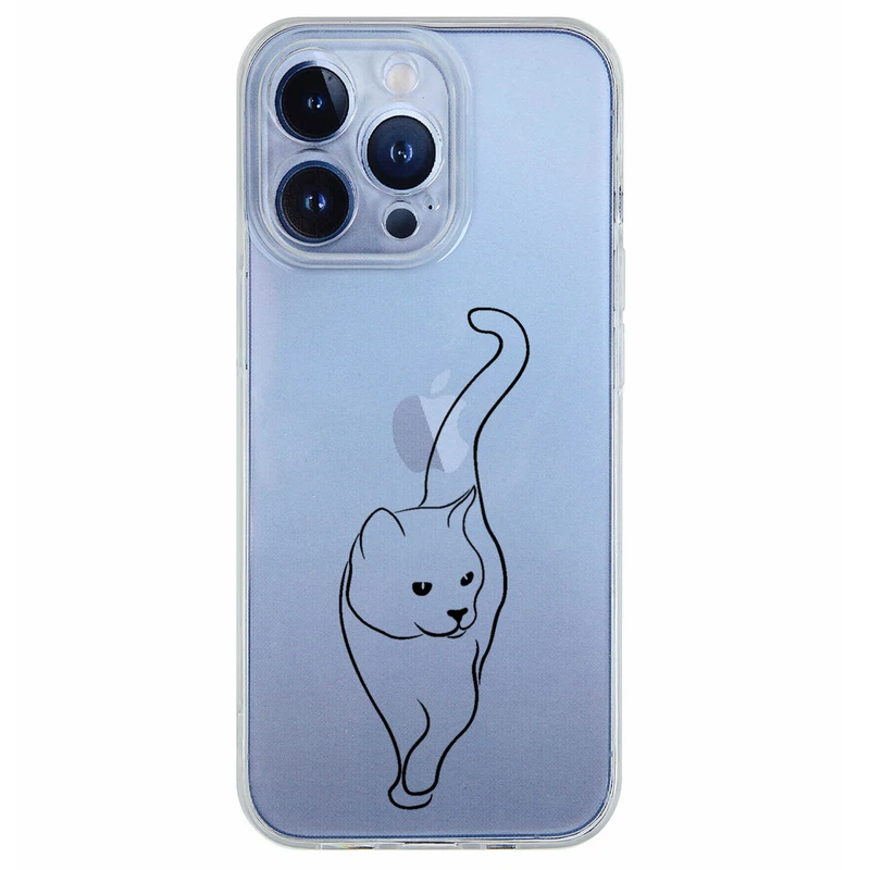 کاور مگافون طرح گربه مدل C60-B مناسب برای گوشی موبایل اپل iPhone 13 Pro
