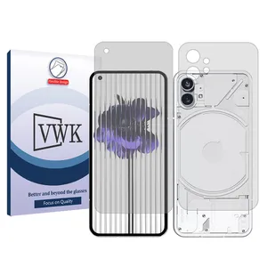 VWK Tough model transparent screen protector suitable for Nothing Phone 1 mobile phone along with the back protector