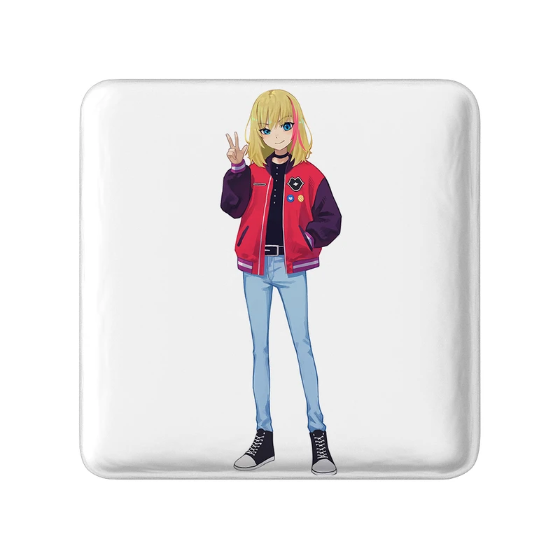 پیکسل خندالو طرح ریکا انیمه واندر اگ پرایورتی مدل مربعی کد 34040