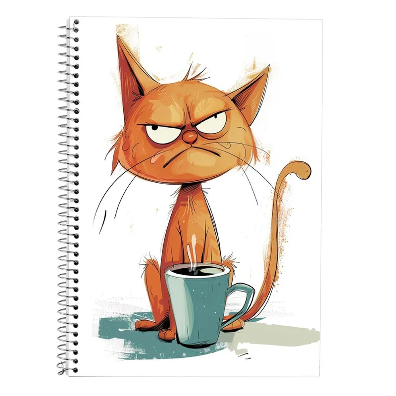 دفتر لغت 50 برگ مدوپد طرح سگ و گربه کد DF17317