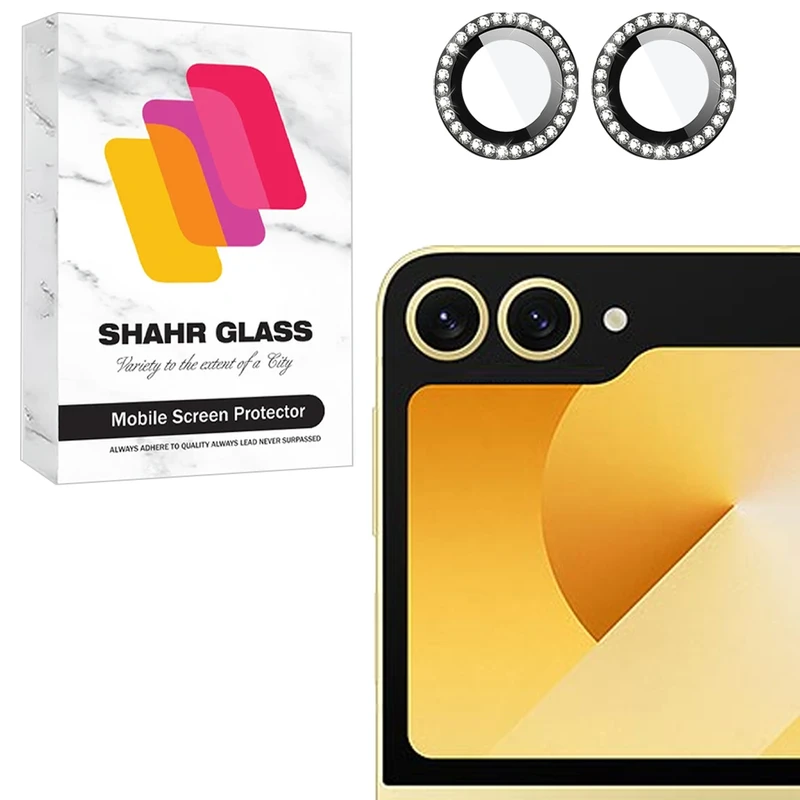 محافظ لنز دوربین شیشه‌ای شهر گلس مدل NRIS20 مناسب برای گوشی موبایل سامسونگ Galaxy Z Flip6