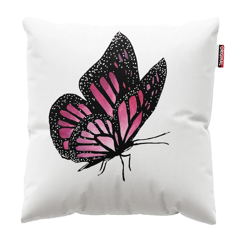  کوسن پاد آفرین طرح پروانه کد 1555 سایز 30*30 سانتی متر