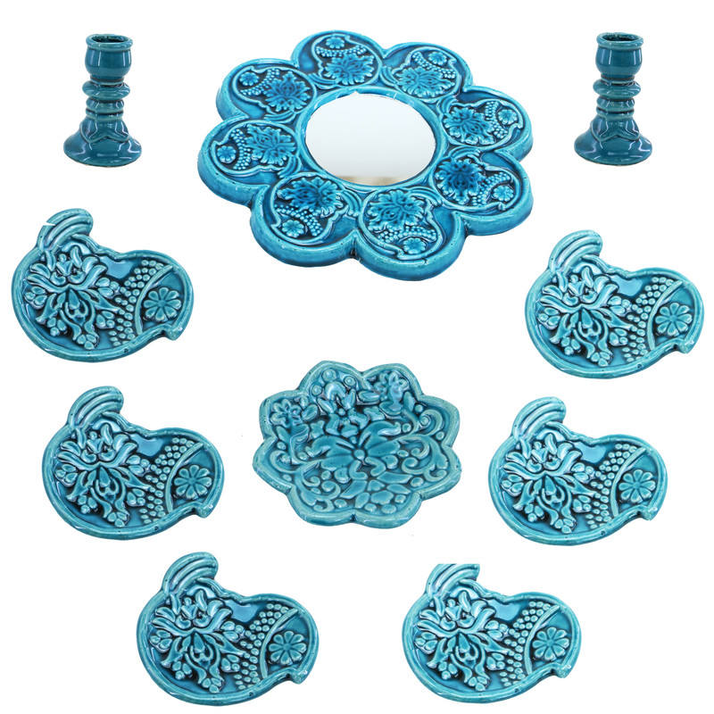 مجموعه ظروف هفت سین 10 پارچه کد ak-05