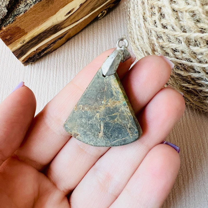 آویز گردنبند نقره زنانه مدل فیروزه نیشابور