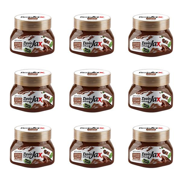 کرم کنجد شکلاتی دوین جاکس - 300 گرم بسته 9 عددی