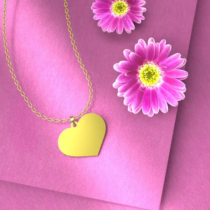 گردنبند طلا 18 عیار زنانه مدوپد مدل هندسی کد CA10790