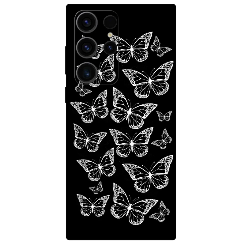 کاور مگافون طرح پروانه مدل 7244 مناسب برای گوشی موبایل سامسونگ Galaxy S23 Ultra