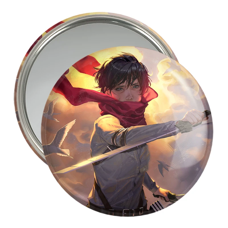 آینه جیبی خندالو مدل میکاسا اکرمن انیمه اتک آن تایتان Attack on Titan  کد 18522