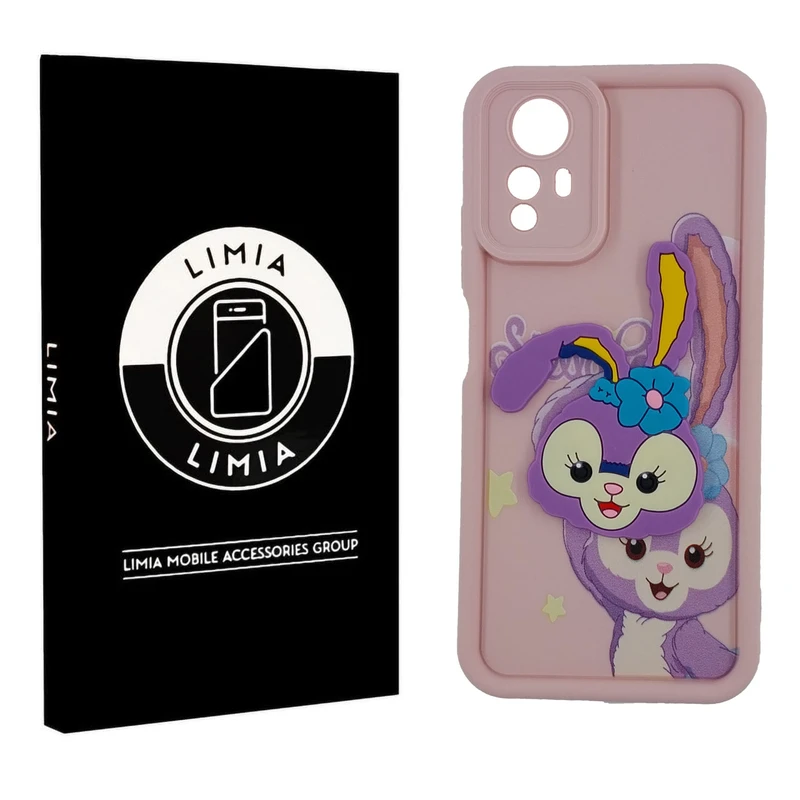 کاور لیمیا مدل سولید لنزدار طرح عروسکی برجسته مناسب برای گوشی موبایل شیائومی Redmi Note 12S