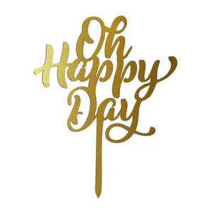 تاپر کیک طرح happy day کد t68