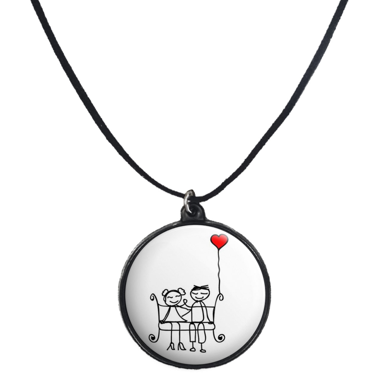 گردنبند پرمانه طرح عاشقانه کد pmb.1164 مدل دو طرفه