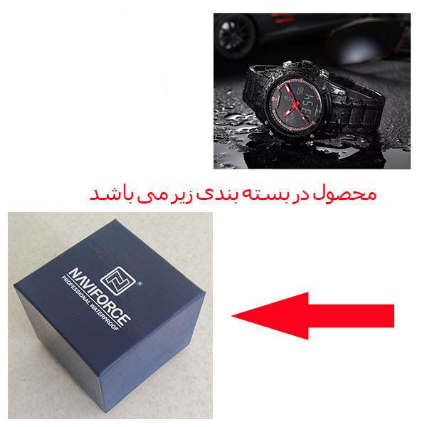 ساعت مچی عقربهای مردانه نیوی فورس مدل NF9050 BBR - - 2