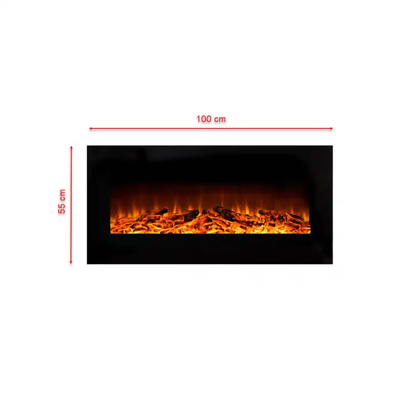 شومینه دیواری برقی شومینه بیستون مدل B.E_100_L4